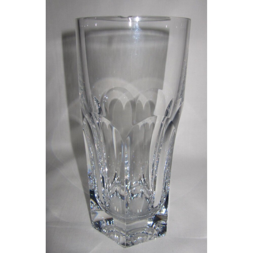 Ralph Lauren Crystal heavy tumbler / tall rocks glass, Newstead(?) - CHIPPED